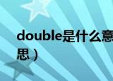double是什么意思英语（double是什么意思）