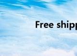 Free shipping worldwide
