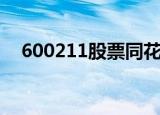 600211股票同花顺诊股（600211股票）
