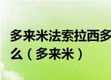多来米法索拉西多唱的歌真难听主要内容是什么（多来米）