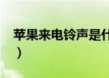 苹果来电铃声是什么格式（iphone铃声格式）